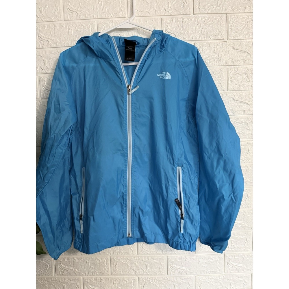 The North Face Girls DryVent Rain Jacket Blue Windbreaker Size XL 18/20
